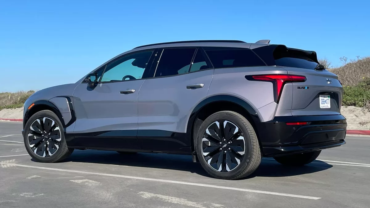 2024 chevrolet blazer ev exterior rear quarter 1