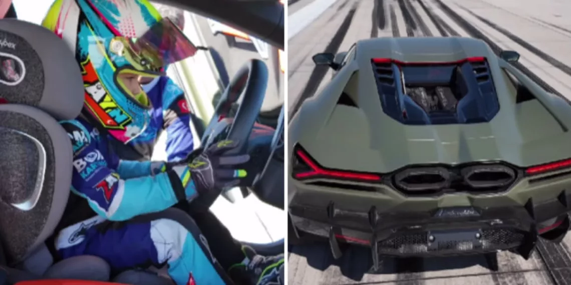 1724603935106774 Pequeno piloto turco de 5 Anos Alcança 312 km/h em Lamborghini Revuelto; Confira no vídeo!
