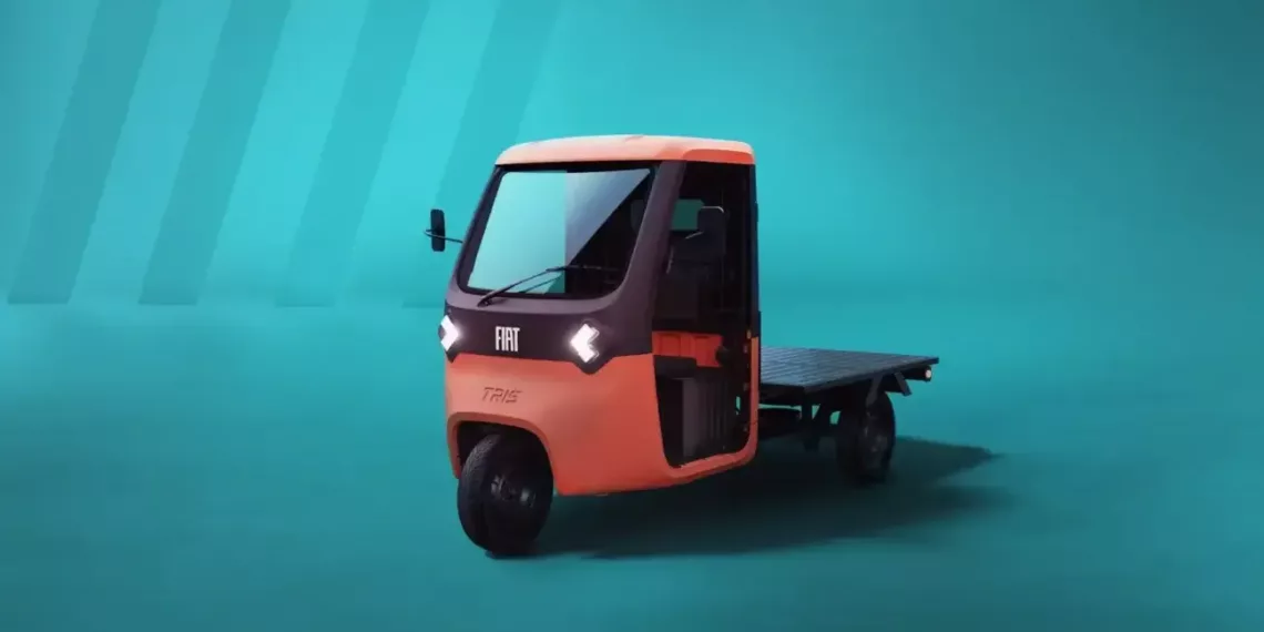 FIATProfessionalTRIS Flatbed O futuro da mobilidade é pequeno e tem três rodas: conheça o Fiat TRIS elétrico
