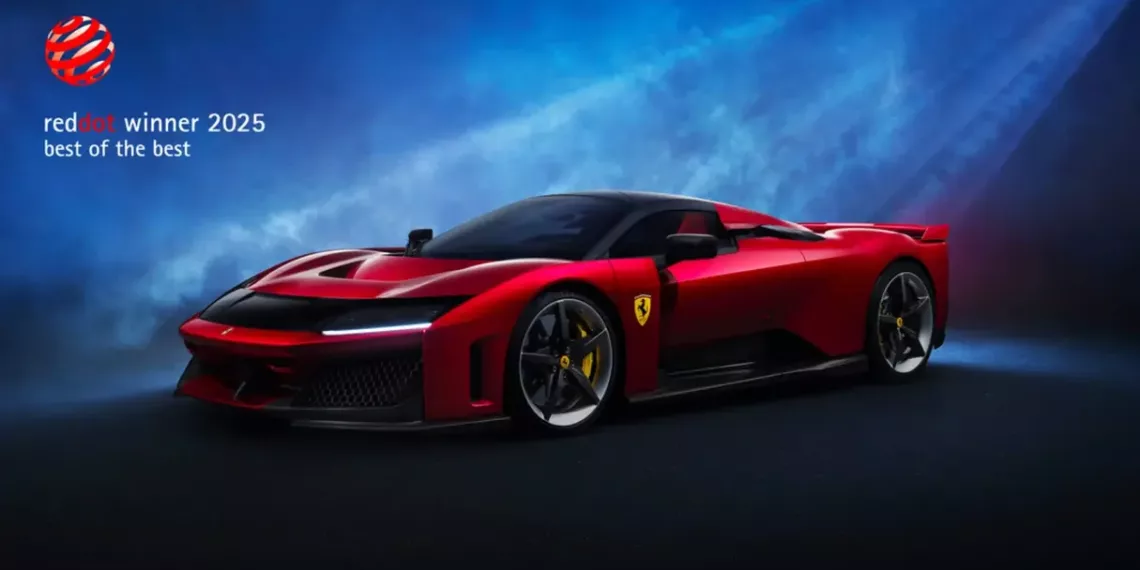 RedDot2025 F80 1024x768 2048x1152 1 Ferrari conquista prêmio máximo de design e reforça domínio absoluto no Red Dot Award