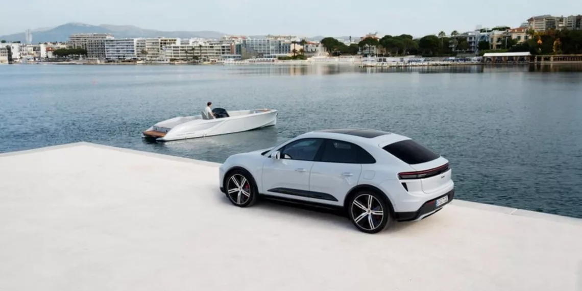 cprofgzrytptn90ytb17xjkle Porsche leva motor do Macan elétrico para a água em barco de luxo que desafia os limites da velocidade