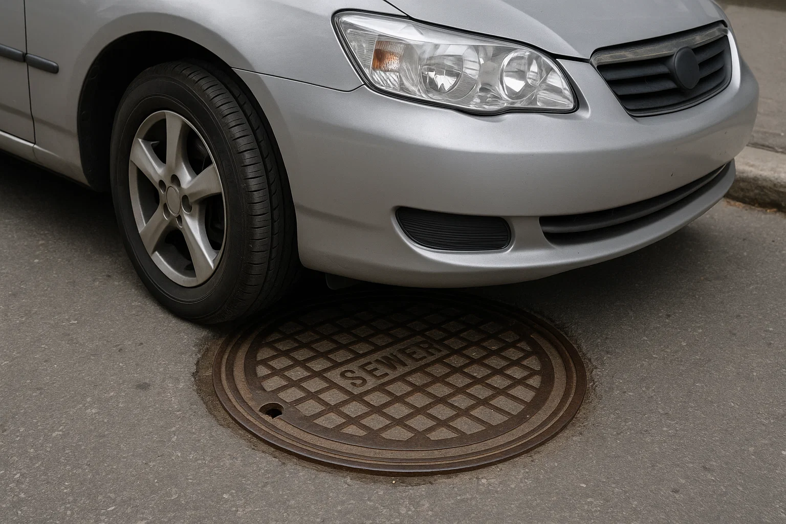 Posso parar o carro sobre um bueiro? Entenda os riscos e a legalidade da prática