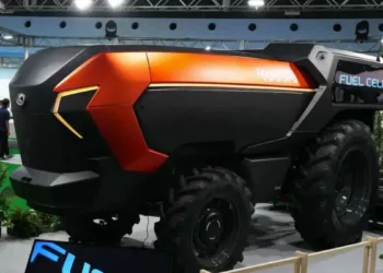 kubota tractor Japão apresenta o primeiro trator movido a hidrogênio com direção autônoma