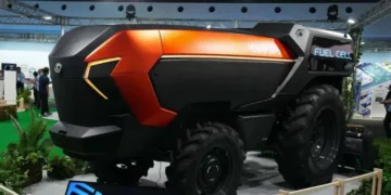kubota tractor Japão apresenta o primeiro trator movido a hidrogênio com direção autônoma