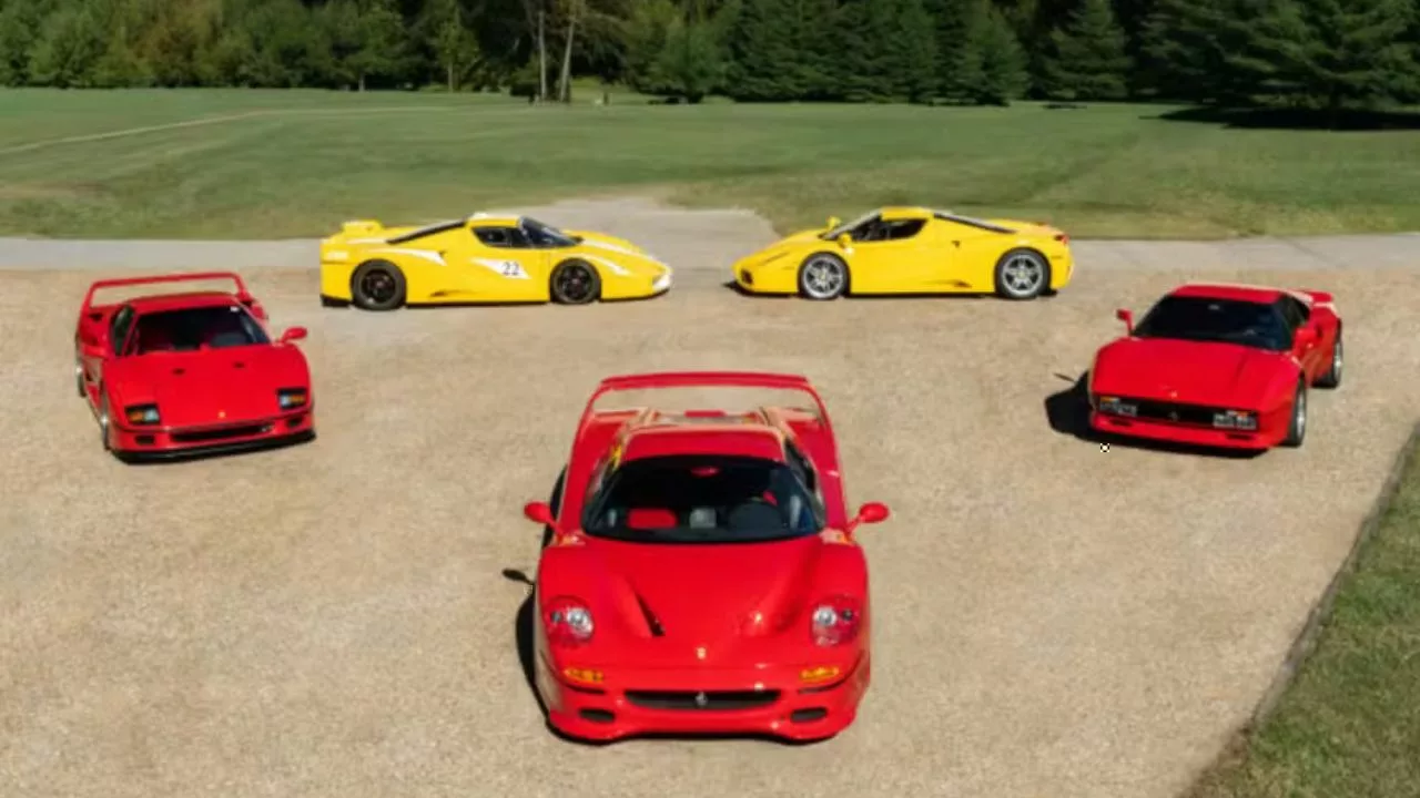 colecao de 46 ferraris vai a leilao nos eua.avif Coleção com 46 Ferraris raras será leiloada em janeiro de 2026 após a morte do empresário Phil Bachman