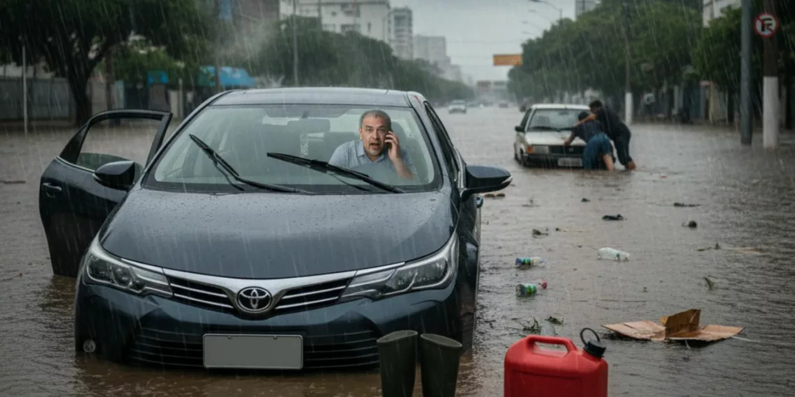 carro alagamento Carro alagado: o que nunca fazer quando o motor apaga na enchente